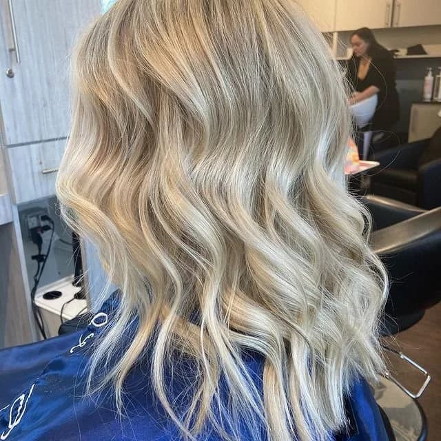 Beautiful heatless curls styled at Lee Graves Salon in Plano, TX