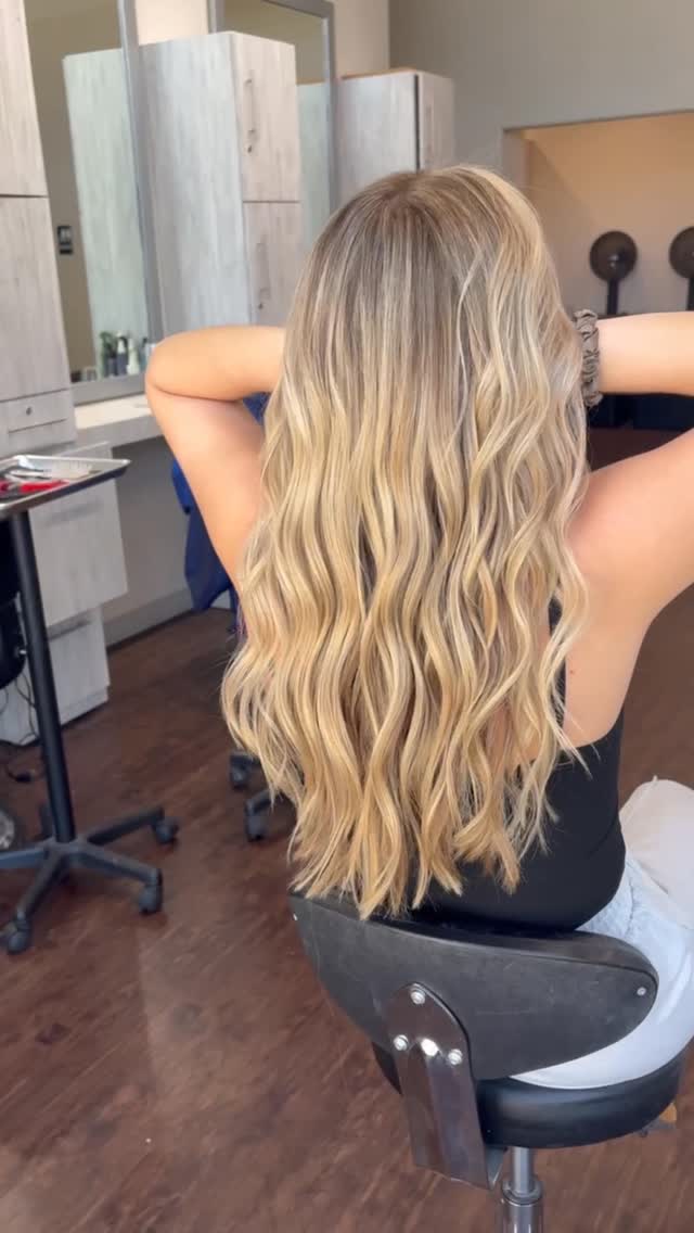 Beautiful hair extensions at Lee Graves Salon in Plano, TX
