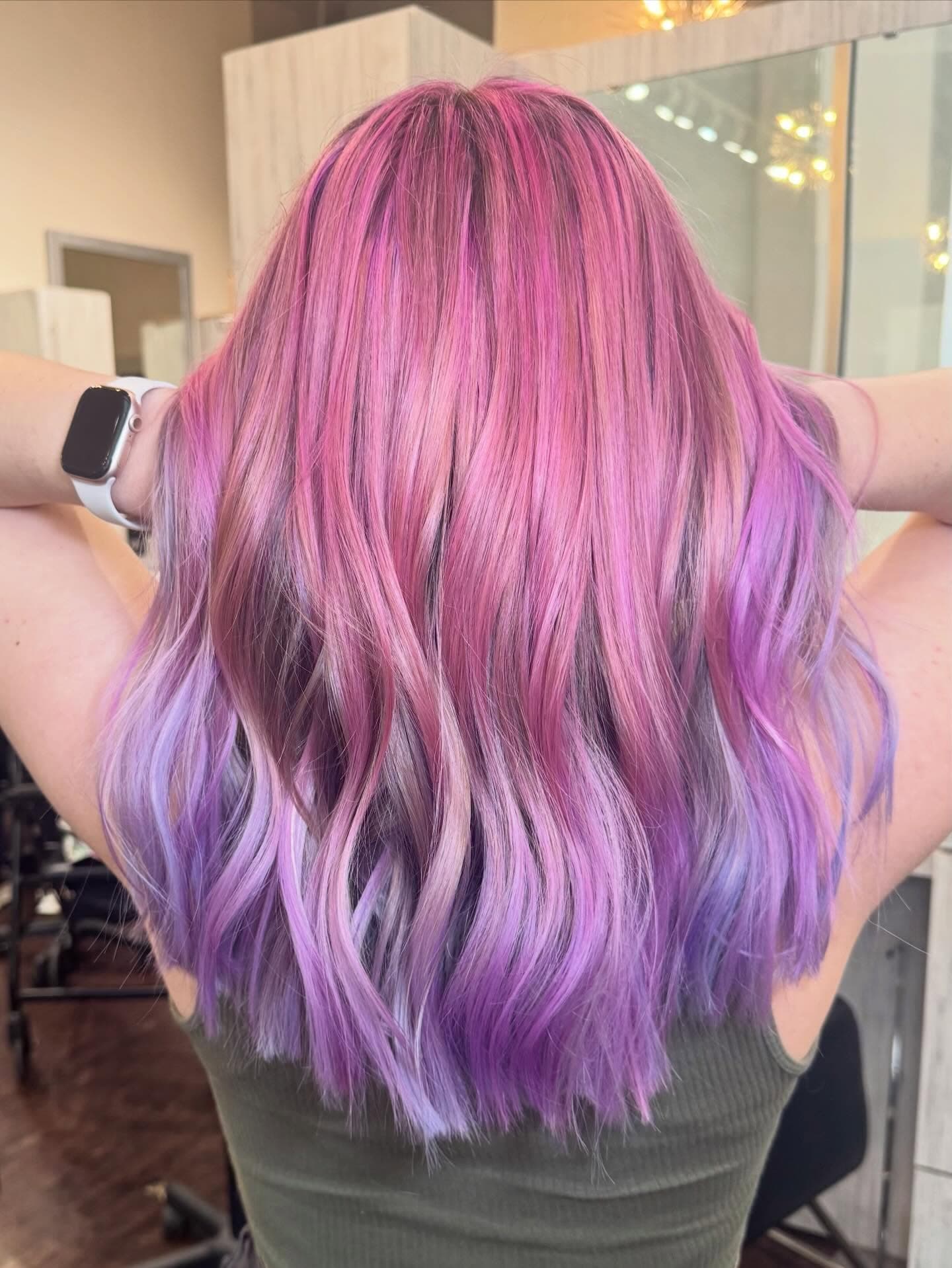 Balayage hair color technique at Lee Graves Salon in Plano, TX